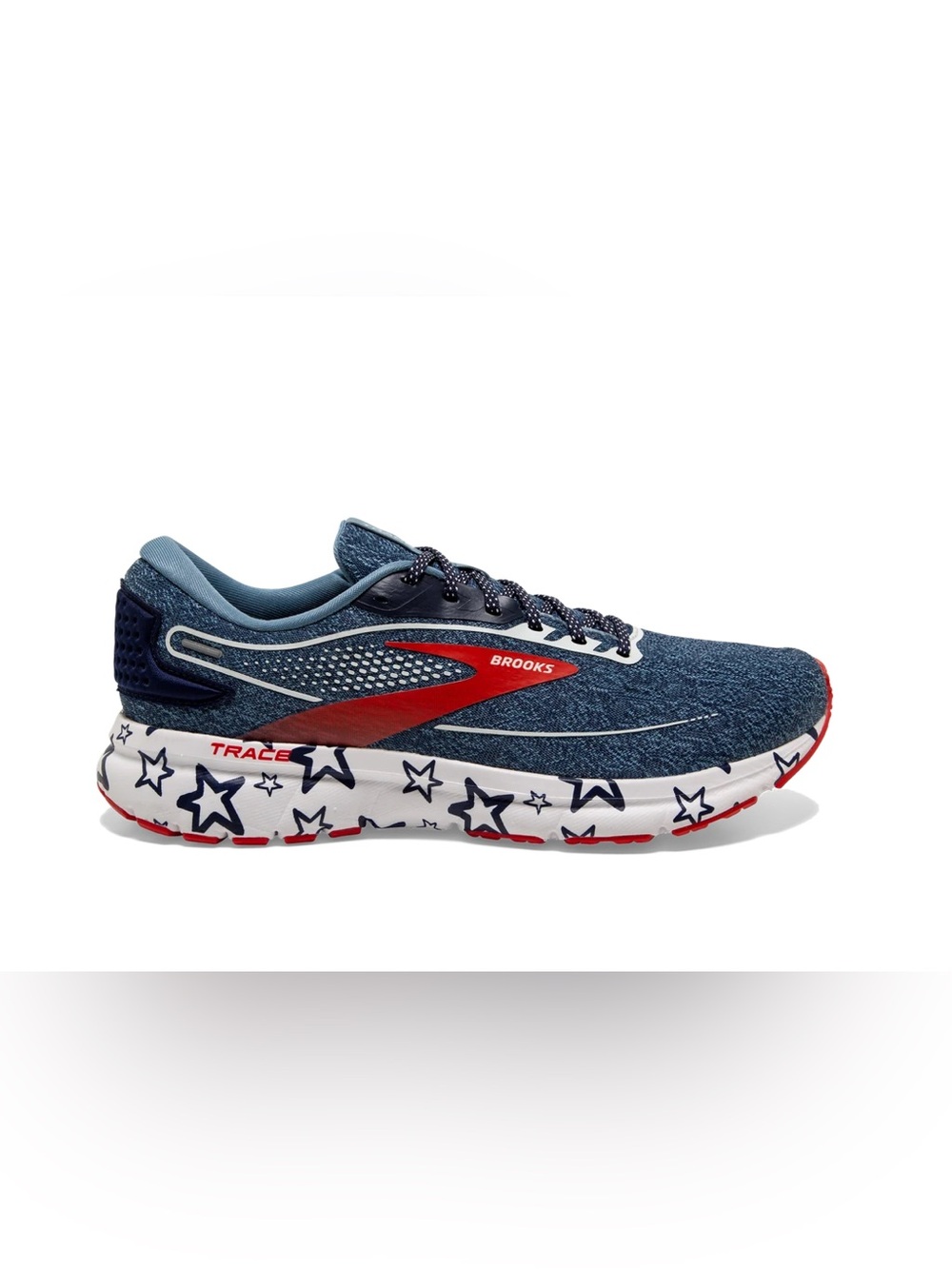 Brooks Trace 2 Red White Blue USA Peacoat Mens Size 10.5